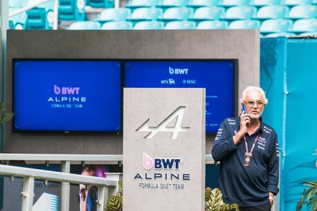 Flavio Briatore BWT Alpine F1 Team USA, Formula 1 World Championship, Crypto com Miami Grand Prix, Miami International Autodrome, 2025 season, 03 05 2025 USA, Formula 1 World Championship, Crypto com Miami Grand Prix, Miami International Autodrome, 2025 season, 03 05 2025 Miami Copyright: xEibner-Pressefotox EP_mbu
