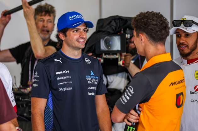 F1 - MIAMI GRAND PRIX 2025 SAINZ Carlos (spa), Williams Racing FW47, NORRIS Lando (gbr), McLaren F1 Team MCL39, portrait during the Formula 1 Crypto.com Miami Grand Prix 2025, 6th round of the 2025 FIA Formula One World Championship, WM, Weltmeisterschaft from May 2 to 4, 2025 on the Miami International Autodrome, in Miami Gardens, Florida, United States of America - Miami GardensUnited States Copyright: xEricxAlonsox