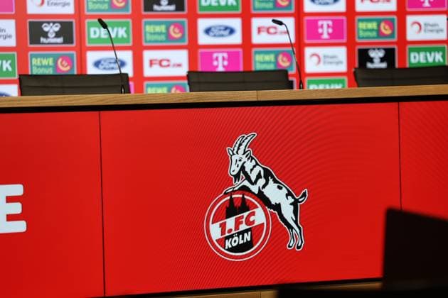 GER, 2 FBL, PK 1 FC Koeln, short-term coach presentation 05 05 2025, Rheinenergie Stadion, Koeln, GER, 2 FBL, PK 1 FC Koeln, short-term coach presentation , in the picture after short-term dismissal of coach Gerhard Struber and managing director Keller Friedhelm Funkel is again appointed as coach for the last two games of the season nordphotoxGmbHx xMeuter nph00351