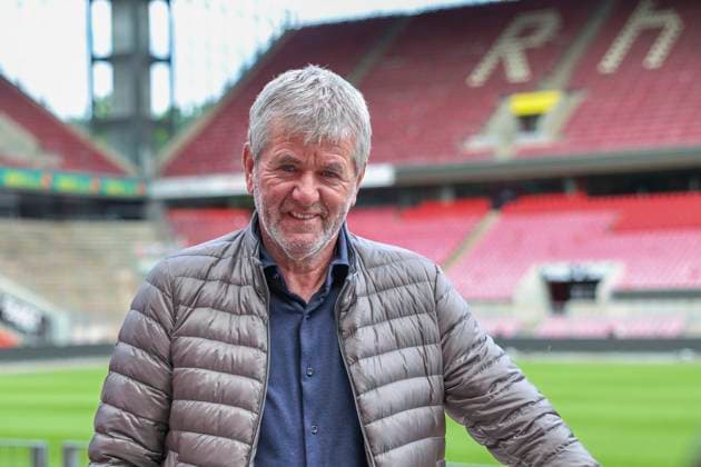 GER, 2 FBL, PK 1 FC Koeln, short-term coach presentation 05 05 2025, Rheinenergie Stadion, Koeln, GER, 2 FBL, PK 1 FC Koeln, short-term coach presentation , in the picture after short-term dismissal of coach Gerhard Struber and managing director Keller Friedhelm Funkel is again appointed as coach for the last two games of the season nordphotoxGmbHx xMeuter nph00351