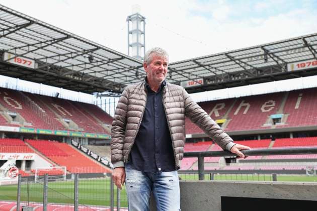 GER, 2 FBL, PK 1 FC Koeln, short-term coach presentation 05 05 2025, Rheinenergie Stadion, Koeln, GER, 2 FBL, PK 1 FC Koeln, short-term coach presentation , in the picture after short-term dismissal of coach Gerhard Struber and managing director Keller Friedhelm Funkel is again appointed as coach for the last two games of the season nordphotoxGmbHx xMeuter nph00351