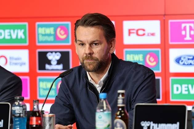 GER, 2 FBL, PK 1 FC Koeln, short-term coach presentation 05 05 2025, Rheinenergie Stadion, Koeln, GER, 2 FBL, PK 1 FC Koeln, short-term coach presentation , in the picture Thomas Kessler temporary managing director 1 FC Koeln , nordphotoxGmbHx xMeuter nph00351