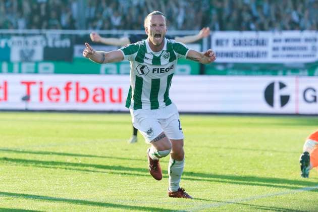 Jorrit Hendrix SC Preussen Muenster celebrates his goal for 2 0, 2 Bundesliga, Preußen Münster vs Hertha BSC, Preußenstadion, May 09, 2025 in Münster, Germany Photo by Marco Steinbrenner DeFodi Images Jorrit Hendrix SC Preussen Muenster celebrates after scoring his teams second goal, 2 Bundesliga, Preußen Münster vs Hertha BSC, Preußenstadion, May 9, 2025 in Münster, Germany Photo by Marco Steinbrenner DeFodi Images DFB DFL REGULATIONS PROHIBIT ANY USE OF PHOTOGRAPHS AS IMAGE SEQUENCES AND OR QUASI VIDEO