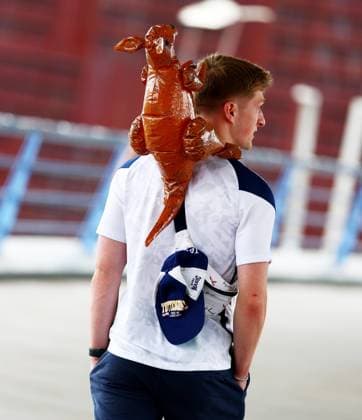 Tottenham fans seen around the city. Tottenham Hotspur v Manchester United, ManU Europa League Final, Football, San Mames Stadium, Bilbao, Spain - 21 May 2025 EDITORIAL USE ONLY No use with unauthorised audio, video, data, fixture lists, club league logos or live services. Online in-match use limited to 120 images, no video emulation. No use in betting, games or single club league player publications. Copyright: xJamesxMarsh Shutterstockx 15312890aa