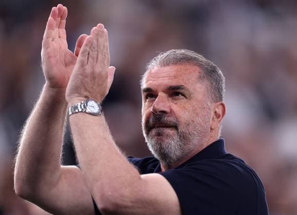 Bilbao, Spain, 21st May 2025. Ange Postecoglou coach of Tottenham ahead of the Tottenham Hotspur vs Manchester United, ManU UEFA Europa League Final match at San Mames, Bilbao. Picture credit should read: David Klein Sportimage EDITORIAL USE ONLY. No use with unauthorised audio, video, data, fixture lists, club league logos or live services. Online in-match use limited to 120 images, no video emulation. No use in betting, games or single club league player publications. SPI_021_DK_Tottenham_Man_Utd SPI-3943-0021