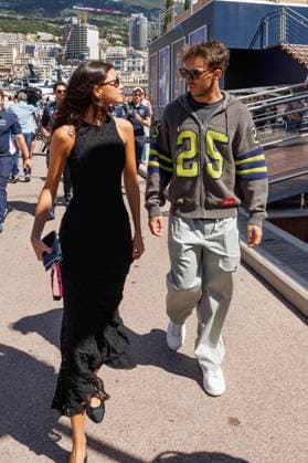 Pierre Gasly BWT Alpine F1 Team, 10 with girlfriend Francisca Cerqueira Gomes, Monaco Grand Prix, Motorsport, Formula 1, 2025 season, 23 05 2025 Monaco Grand Prix, Motorsport, Formula 1, 2025 season, 23 05 2025 Copyright: xEibner-Pressefoto AlexanderxNeisx EP_ANS