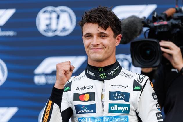 Lando Norris McLaren Formula 1 Team, 04 wins qualifying and is on pole position, Monaco Grand Prix, Motorsport, Formula 1, 2025 season, 24 05 2025 Monaco Grand Prix, Motorsport, Formula 1, 2025 season, 24 05 2025 Copyright: xEibner-Pressefoto AlexanderxNeisx EP_ANS