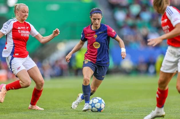 POR, Lisbon, Arsenal London vs FC Barcelona, Womens Champions League, Football, UEFA, Season 2024 2025, Estadio Josà Alvalade, Final, in the picture Aitana Bonmati FC Barcelona 14 DFB DFL REGULATIONS PROHIBIT ANY USE OF PHOTOGRAPHS AS IMAGE SEQUENCES AND OR QUASI VIDEO, 24 05 2025, Copyright: HMBxMedia HendrikxHamelau