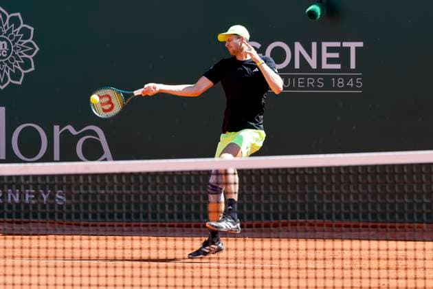Hubert Hurkacz POL , Switzerland, Tennis, Gonet Geneva Open ATP 250 , Final Doubles,2025, Ariel Behar URU Joran Vliegen BEL vs Sadio Doumbia FRA Fabien Reboul FRA , 24 05 2025, Parc des Eaux Vives, Geneva, Switzerland Geneva Parc des Eaux Vives Geneva Switzerland Copyright: xGrantxHubbsx