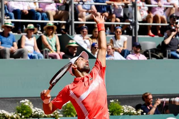 Novak Djokovic SRB , Switzerland, Tennis, Gonet Geneva Open ATP 250 , Final Doubles,2025, Ariel Behar URU Joran Vliegen BEL vs Sadio Doumbia FRA Fabien Reboul FRA , 24 05 2025, Parc des Eaux Vives, Geneva, Switzerland Geneva Parc des Eaux Vives Geneva Switzerland Copyright: xGrantxHubbsx