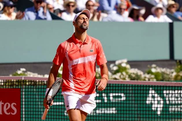 Novak Djokovic SRB , Switzerland, Tennis, Gonet Geneva Open ATP 250 , Final Doubles,2025, Ariel Behar URU Joran Vliegen BEL vs Sadio Doumbia FRA Fabien Reboul FRA , 24 05 2025, Parc des Eaux Vives, Geneva, Switzerland Geneva Parc des Eaux Vives Geneva Switzerland Copyright: xGrantxHubbsx