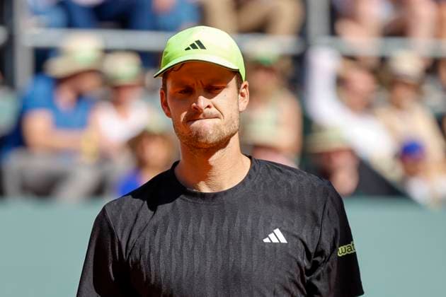Hubert Hurkacz POL , Switzerland, Tennis, Gonet Geneva Open ATP 250 , Final Doubles,2025, Ariel Behar URU Joran Vliegen BEL vs Sadio Doumbia FRA Fabien Reboul FRA , 24 05 2025, Parc des Eaux Vives, Geneva, Switzerland Geneva Parc des Eaux Vives Geneva Switzerland Copyright: xGrantxHubbsx