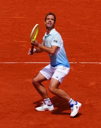 Richard Gasquet in second round action French Open Tennis, Day Five, Tennis, Roland Garros, Paris, France - 29 May 2025 EDITORIAL USE ONLY No use with unauthorised audio, video, data, fixture lists, club league logos or live services. Online in-match use limited to 120 images, no video emulation. No use in betting, games or single club league player publications. Copyright: xJavierxGarcia Shutterstockx 15328390ay