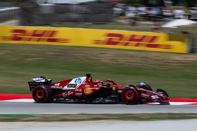 Charles Leclerc Scuderia Ferrari HP, Monaco, 16 in SF 25, ESP, Formula 1 World Championship, Aramco Grand Prix of Spain, Circuit de Barcelona Catalunya, Free Practice, 2025 season, 30 05 2025 ESP, Formula 1 World Championship, Aramco Grand Prix of Spain, Circuit de Barcelona Catalunya, Free Practice, 2025 season, 30 05 2025 Barcelona Copyright: xEibner-Pressefoto Memmlerx EP_MMR