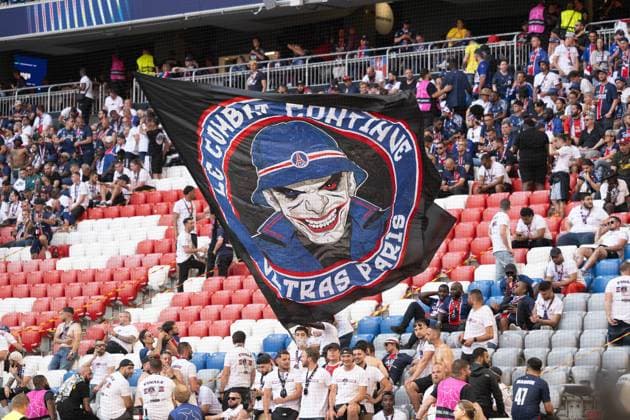 Paris Saint Germain, Fans Flag, GER, Paris Saint Germain vs Inter Milan, Football, Men, UEFA Champions League Final Muenchen 2025, Season 2024 2025, 31 05 2025, GER, Paris Saint Germain vs Inter Milan, Football, Men, UEFA Champions League Final Muenchen 2025, Season 2024 2025, 31 05 2025 Muenchen Copyright: xEibner-Pressefoto WolfgangxFrankx EP_WFK