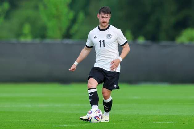 Jan Thielmann Germany controls the ball, Friendly match, Germany U21 vs RB Leipzig U19, Spa and GolfResort Weimarer Land on 01 June 2025 in Blankenhain, Germany Photo by Marco Steinbrenner DeFodi Images Jan Thielmann Germany controls the ball, Friendly match, Germany U21 vs RB Leipzig U19, Spa and GolfResort Weimarer Land, June 1, 2025 in Blankenhain, Germany Photo by Marco Steinbrenner DeFodi Images