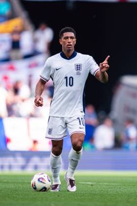 World Cup Qualifiers-Group Stage-Group K-Andorra v England in Cornella, Spain. Cornella, Spain, 7, June, 2025. England national team, Nationalteam player (10) Jude Bellingham reacts during World Cup qualifying match between Andorra and England in RCDE Stadium, Cornella, Spain, on June 7, 2025. Cornella RCDE Stadium Barcelona Spain