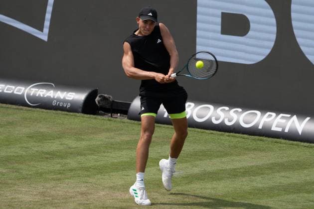 , Justin Engel vs James Duckwirth, Tennis, ATP Tournament, Boss Open, Center Court, Sixteenth Final, 10 06 2025, Justin Engel vs James Duckwirth, Tennis, ATP Tournament, Boss Open, Center Court, Sixteenth Final, 10 06 2025, Stuttgart Copyright: xEibner-Pressefoto EdwardxCheungx EP_ECG