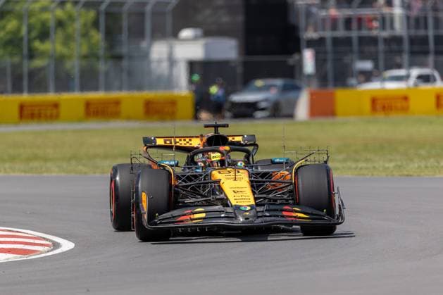 Oscar Piastri McLaren Formula 1 Team, Australia 81 in MCL39, CAN, Formula 1 World Championship, Canadian Grand Prix, Circuit Gilles Villeneuve, Free Practice 1, 2025 season, 13 06 2025 CAN, Formula 1 World Championship, Canadian Grand Prix, Circuit Gilles Villeneuve, Free Practice 1, 2025 season, 13 06 2025 Montreal Copyright: xEibner-Pressefoto MarcelxFischerx EP_MFI