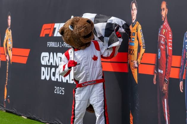 Mascot Marmot F1 Canada Grand Prix, CAN, Formula 1 World Championship, Canadian Grand Prix, Circuit Gilles Villeneuve, Media Day, 2025 season, 12 06 2025 CAN, Formula 1 World Championship, Canadian Grand Prix, Circuit Gilles Villeneuve, Media Day, 2025 season, 12 06 2025 Montreal Copyright: xEibner-Pressefoto VornamexNachnax EP_MFI