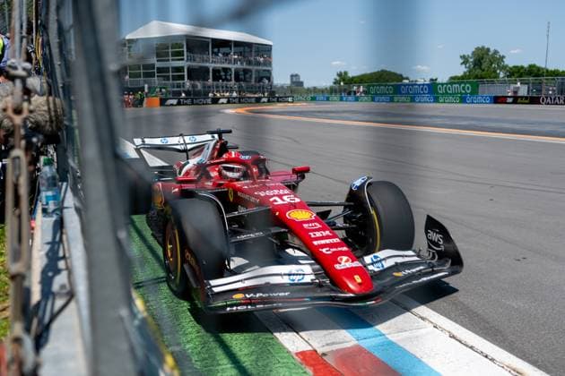 Charles Leclerc Scuderia Ferrari HP F1 Team, Monaco 16 in SF 25, CAN, Formula 1 World Championship, Canadian Grand Prix, Circuit Gilles Villeneuve, Free Practice 3, 2025 season, 14 06 2025 CAN, Formula 1 World Championship, Canadian Grand Prix, Circuit Gilles Villeneuve, Free Practice 3, 2025 season, 14 06 2025 Montreal Copyright: xEibner-Pressefoto MarcelxFischerx EP_MFI