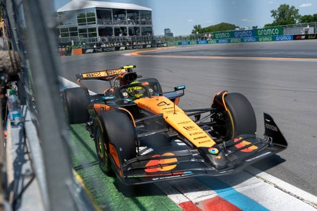 Lando Norris McLaren Formula 1 Team, Great Britain 04 in MCL39, CAN, Formula 1 World Championship, Canadian Grand Prix, Circuit Gilles Villeneuve, Free Practice 3, 2025 season, 14 06 2025 CAN, Formula 1 World Championship, Canadian Grand Prix, Circuit Gilles Villeneuve, Free Practice 3, 2025 season, 14 06 2025 Montreal Copyright: xEibner-Pressefoto MarcelxFischerx EP_MFI