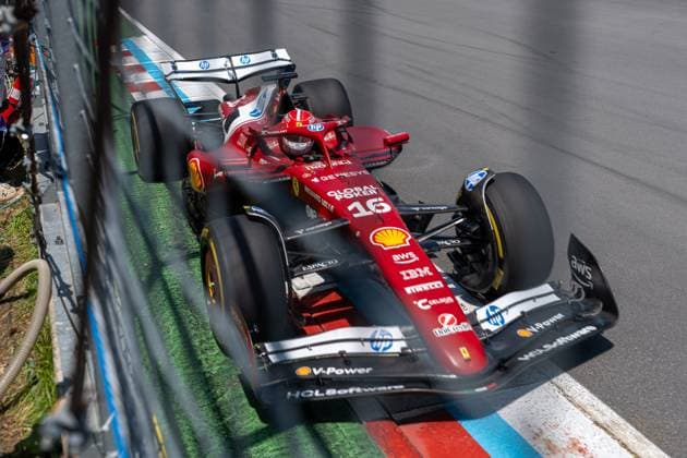 Charles Leclerc Scuderia Ferrari HP F1 Team, Monaco 16 in SF 25, CAN, Formula 1 World Championship, Canadian Grand Prix, Circuit Gilles Villeneuve, Free Practice 3, 2025 season, 14 06 2025 CAN, Formula 1 World Championship, Canadian Grand Prix, Circuit Gilles Villeneuve, Free Practice 3, 2025 season, 14 06 2025 Montreal Copyright: xEibner-Pressefoto MarcelxFischerx EP_MFI
