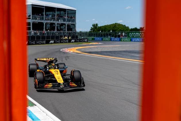 Lando Norris McLaren Formula 1 Team, Great Britain 04 in MCL39, CAN, Formula 1 World Championship, Canadian Grand Prix, Circuit Gilles Villeneuve, Free Practice 3, 2025 season, 14 06 2025 CAN, Formula 1 World Championship, Canadian Grand Prix, Circuit Gilles Villeneuve, Free Practice 3, 2025 season, 14 06 2025 Montreal Copyright: xEibner-Pressefoto MarcelxFischerx EP_MFI