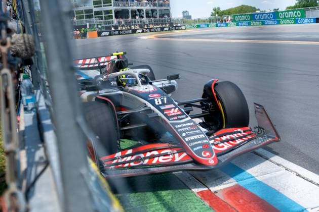 Oliver Bearman MoneyGram Haas F1 Team, Great Britain 87 in VF 25, CAN, Formula 1 World Championship, Canadian Grand Prix, Circuit Gilles Villeneuve, Free Practice 3, 2025 Season, 14 06 2025 CAN, Formula 1 World Championship, Canadian Grand Prix, Circuit Gilles Villeneuve, Free Practice 3, 2025 Season, 14 06 2025 Montreal Copyright: xEibner-Pressefoto MarcelxFischerx EP_MFI