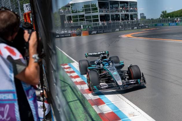 eorge Russell Mercedes AMG Petronas F1 Team, Great Britain, 63 in W16, CAN, Formula 1 World Championship, Canadian Grand Prix, Circuit Gilles Villeneuve, Free Practice 3, 2025 season, 14 06 2025 CAN, Formula 1 World Championship, Canadian Grand Prix, Circuit Gilles Villeneuve, Free Practice 3, 2025 season, 14 06 2025 Montreal Copyright: xEibner-Pressefoto MarcelxFischerx EP_MFI