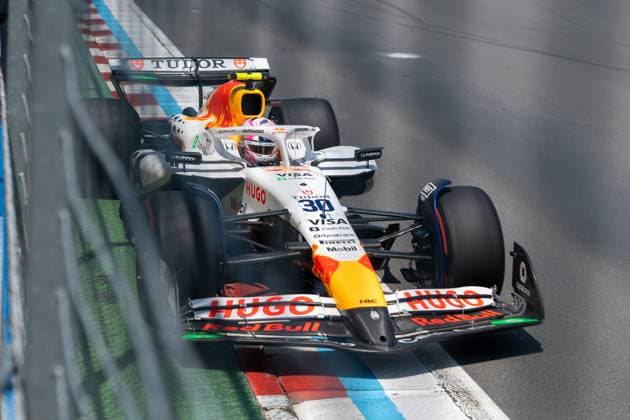 Liam Lawson Visa Cash App Racing Bulls F1 Team, New Zealand, 30 in VCARB 02, CAN, Formula 1 World Championship, Canadian Grand Prix, Circuit Gilles Villeneuve, Free Practice 3, 2025 Season, 14 06 2025 CAN, Formula 1 World Championship, Canadian Grand Prix, Circuit Gilles Villeneuve, Free Practice 3, 2025 Season, 14 06 2025 Montreal Copyright: xEibner-Pressefoto MarcelxFischerx EP_MFI