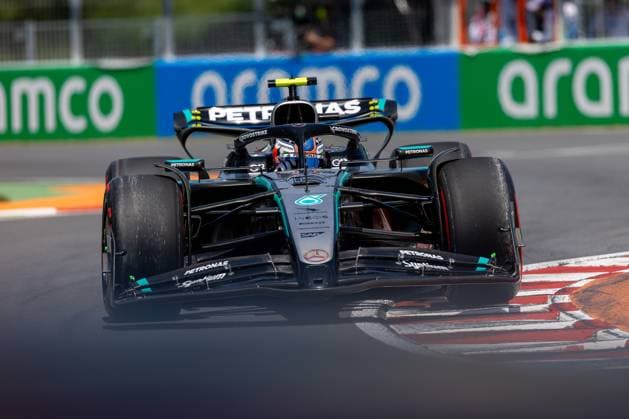Kimi Antonelli Mercedes AMG Petronas F1 Team, Italy, 12 in W16, CAN, Formula 1 World Championship, Canadian Grand Prix, Circuit Gilles Villeneuve, Free Practice 3, 2025 season, 14 06 2025 CAN, Formula 1 World Championship, Canadian Grand Prix, Circuit Gilles Villeneuve, Free Practice 3, 2025 season, 14 06 2025 Montreal Copyright: xEibner-Pressefoto MarcelxFischerx EP_MFI