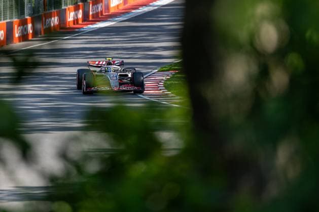 Oliver Bearman MoneyGram Haas F1 Team, Great Britain 87 in VF 25, CAN, Formula 1 World Championship, Canadian Grand Prix, Circuit Gilles Villeneuve, Qualifying, 2025 season, 14 06 2025 CAN, Formula 1 World Championship, Canadian Grand Prix, Circuit Gilles Villeneuve, Qualifying, 2025 season, 14 06 2025 Montreal Copyright: xEibner-Pressefoto MarcelxFischerx EP_MFI