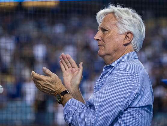 June 18, 2025, Los Angeles, California, USA: The Buss family has agreed to sell the controlling stake of the Los Angeles Lakers to TWG Global CEO Mark Walter, with a franchise valuation of billion. FILE PHOTO: Dodgers owner, Mark Walter of the Los Angeles Dodgers cheers during their MLB, Baseball Herren, USA game against the Colorado Rockies on Tuesday October 4, 2022 at Dodger Stadium in Los Angeles, California. Dodgers lose to Rockies, 2-5. JAVIER ROJAS PI Los Angeles USA - ZUMAp124 20250618_zaa_p124_005 Copyright: xJavierxRojasx