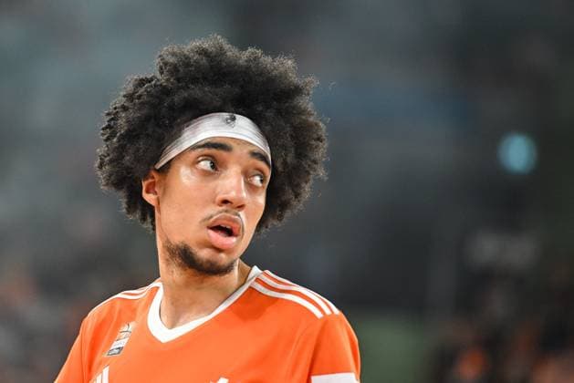 GER, BBL, Playoffs, ratiopharm Ulm vs FC Bayern Munich 18 06 2025, ratiopharm arena, Neu Ulm, GER, BBL, Playoffs, ratiopharm Ulm vs FC Bayern Munich, in the picture Noa Essengue Ulm, 12 nordphotoxGmbHx xHafner nph00200