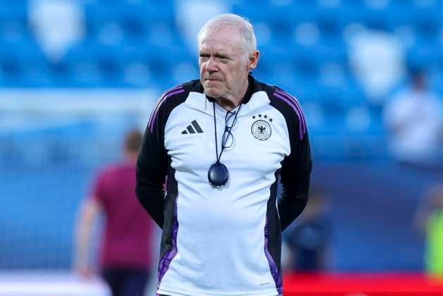 Assistant coach Hermann Gerland Germany looks on, UEFA European Under 21 Championship 2025 Group Stage, England v Germany, Nitra Stadium on June 18, 2025 in Nitra, Slovakia Photo by Marco Steinbrenner DeFodi Images Assistant coach Hermann Gerland Germany looks on, UEFA European Under 21 Championship 2025 Group Stage, England v Germany, Nitra Stadium, June 18, 2025 in Nitra, Slovakia Photo by Marco Steinbrenner DeFodi Images