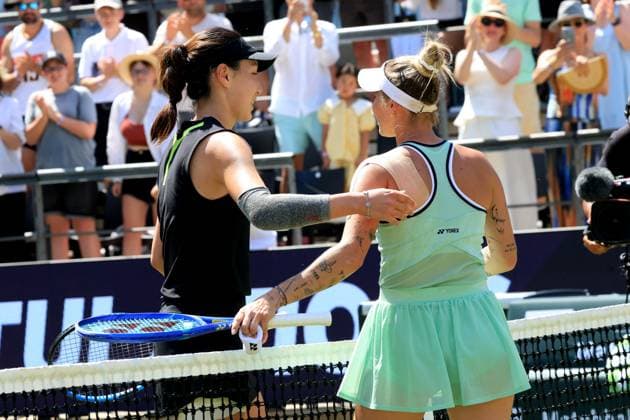 DEU, Berlin Tennis Open, Final, , 22 06 2025, Rot Weiss Tennisanlage, Steffi Graf Stadium, Berlin, DEU, Berlin Tennis Open, Final, , pictured Marketa Vondrousova CZE , Xinyu Wang CHN nordphotoxGmbHx xEngler nph00076