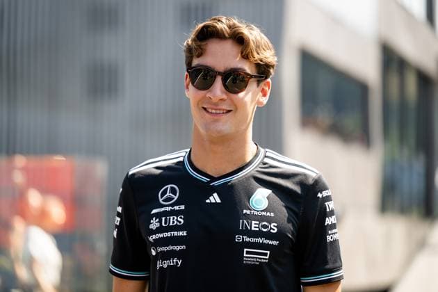 George Russell Mercedes AMG Petronas F1 Team, Great Britain, 63 , AUT, Formula 1 World Championship, MSC Cruises Grand Prix of Austria, Red Bull Ring Spielberg, Media Day, Season 2025, 26 06 2025 AUT, Formula 1 World Championship, MSC Cruises Grand Prix of Austria, Red Bull Ring Spielberg, Media Day, Season 2025, 26 06 2025 Spielberg Copyright: xEibner-Pressefoto Memmlerx EP_MMR