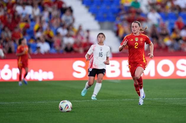 June 27, 2025, Leganes, Madrid, Spain: Ona Batlle of Spain in action during the Women s International Friendly, Länderspiel, Nationalmannschaft football match played between Spain and Japan at Butarque stadium on June 27, 2025, in Leganes, Madrid, Spain. Leganes Spain - ZUMAa181 20250627_zaa_a181_029 Copyright: xDennisxAgyemanx