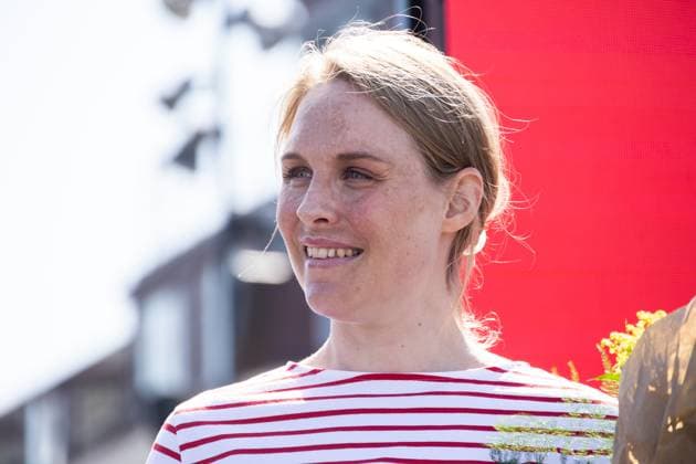June 27, 2025, Aalborg, The North Jutland Region, Denmark: Former Danish racing cyclist Julie Norman Leth is seen prior to the Men s Elite Individual Time Trial at the Danish Championships. When DM Week returns to Aalborg from 23-29 June 2025, there will be more sports than ever before, new disciplines on the program and an entire city in motion. During an intense week, some of Denmark s most talented athletes will compete for DM gold in over 120 disciplines - from classics like cycling and swimming to high diving from the Limfjord Bridge, dance, speedway and 3x3 basketball. This will be the fourth time DM Week has been held, and the third time Aalborg has hosted it. Aalborg Denmark - ZUMAs197 20250627_aaa_s197_104 Copyright: xKristianxTuxenxLadegaardxBergx