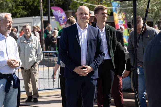 June 27, 2025, Aalborg, The North Jutland Region, Denmark: Minister for Culture Jakob Engel-Schmidt is seen prior to the Men s Elite Individual Time Trial at the Danish Championships. When DM Week returns to Aalborg from 23-29 June 2025, there will be more sports than ever before, new disciplines on the program and an entire city in motion. During an intense week, some of Denmark s most talented athletes will compete for DM gold in over 120 disciplines - from classics like cycling and swimming to high diving from the Limfjord Bridge, dance, speedway and 3x3 basketball. This will be the fourth time DM Week has been held, and the third time Aalborg has hosted it. Aalborg Denmark - ZUMAs197 20250627_aaa_s197_109 Copyright: xKristianxTuxenxLadegaardxBergx