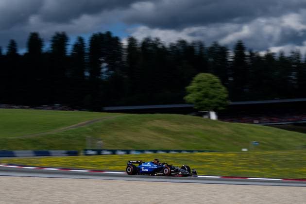 Alexander Albon Atlassian Williams Racing, Thailand, 23 in FW47, AUT, Formula 1 World Championship, MSC Cruises Grand Prix of Austria, Red Bull Ring Spielberg, Qualifying Day, 2025 season, 28 06 2025 AUT, Formula 1 World Championship, MSC Cruises Grand Prix of Austria, Red Bull Ring Spielberg, Qualifying Day, 2025 season, 28 06 2025 Spielberg Copyright: xEibner-Pressefoto Memmlerx EP_MMR