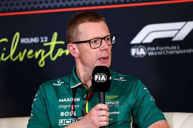 F1 - BRITISH GRAND PRIX 2025 COWELL Andy (gbr), Team Principal and CEO of Aston Martin F1 Team, portrait press conference, PK, Pressekonferenz during the Formula 1 Qatar Airways British Grand Prix 2025, 12th round of the 2025 FIA Formula One World Championship, WM, Weltmeisterschaft from July 4 to 6, 2025 on the Silverstone Circuit, in Silverstone, United Kingdom - SilverstoneUnited Kingdom Copyright: xEricxAlonsox