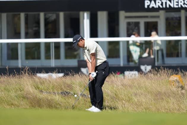 keita Nakajima (JPN) on 5th hole during the 3rd Round of the Genesis Scottish Open Golf Championship. Genesis Scottish Open, Day 3, Golf, Renaissance Club, North Berwick, Scotland, UK - 12 Jul 2025North Berwick Scotland United Kingdom EDITORIAL USE ONLY No use with unauthorised audio, video, data, fixture lists, club league logos or live services. Online in-match use limited to 120 images, no video emulation. No use in betting, games or single club league player publications. Copyright: xStuartxWallace Shutterstockx 15393029d