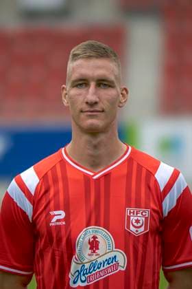 Pascal Schmedemann HFC, 24 , Hallescher FC, Team, Team Photo, Portraits, Player Photo, Soccer, RL Nordost, Season 2025 26, 17 07 2025 Halle Leuna Chemie Stadion ST Germany