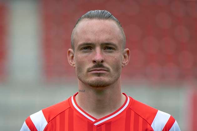 Niklas Kastenhofer HFC, 3 , Hallescher FC, Team, Team Photo, Portraits, Player Photo, Soccer, RL Nordost, Season 2025 26, 17 07 2025 Halle Leuna Chemie Stadion ST Germany
