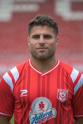 Malek Fakhro HFC, 9 , Hallescher FC, Team, Team Photo, Portraits, Player Photo, Soccer, RL Nordost, Season 2025 26, 17 07 2025 Halle Leuna Chemie Stadion ST Germany