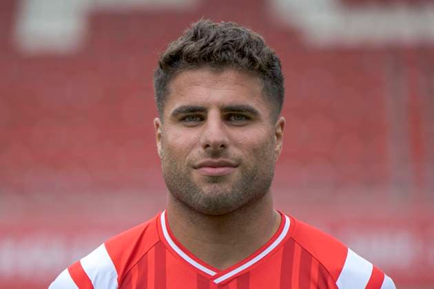 Malek Fakhro HFC, 9 , Hallescher FC, Team, Team Photo, Portraits, Player Photo, Soccer, RL Nordost, Season 2025 26, 17 07 2025 Halle Leuna Chemie Stadion ST Germany