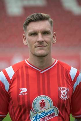 Niclas Stierlin HFC, 13 , Hallescher FC, Team, Team Photo, Portraits, Player Photo, Soccer, RL Nordost, Season 2025 26, 17 07 2025 Halle Leuna Chemie Stadion ST Germany