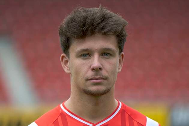 Jordi Wegmann HFC, 19 , Hallescher FC, Team, Team Photo, Portraits, Player Photo, Soccer, RL Nordost, Season 2025 26, 17 07 2025 Halle Leuna Chemie Stadion ST Germany
